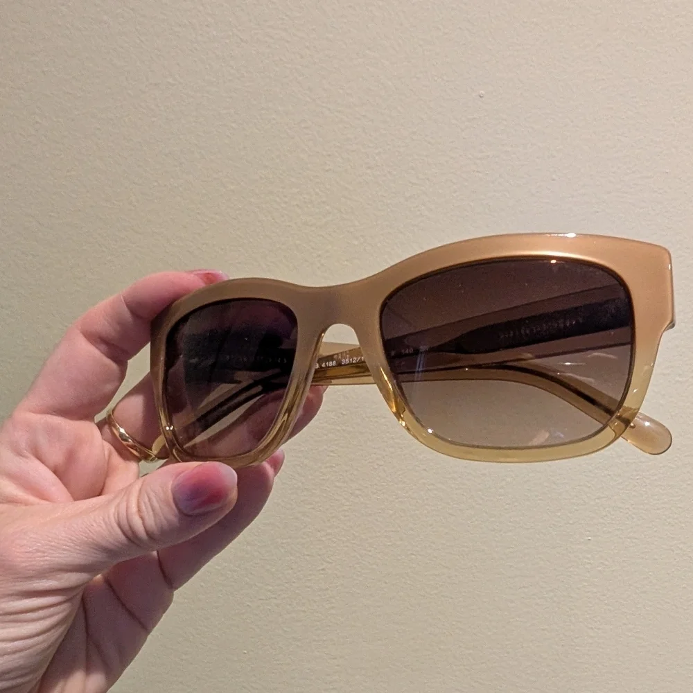 Burberry Women's Brown Gold Sunglasses - Picture 11 of 16